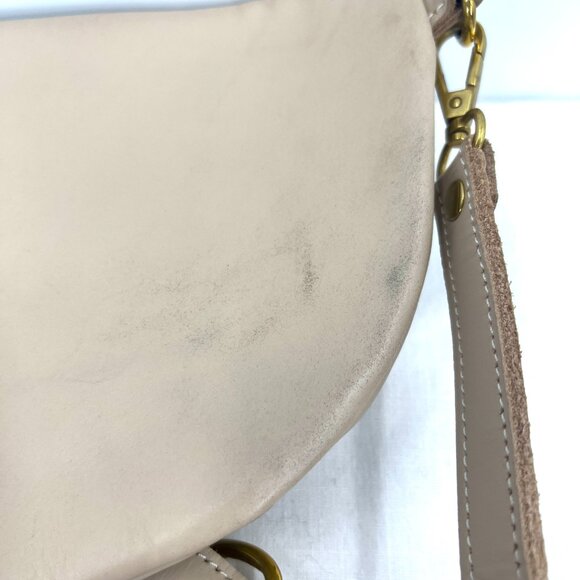 Abby Alley Sling Bag in Light Beige Gardenia with Additional Strap - Picture 5 of 7